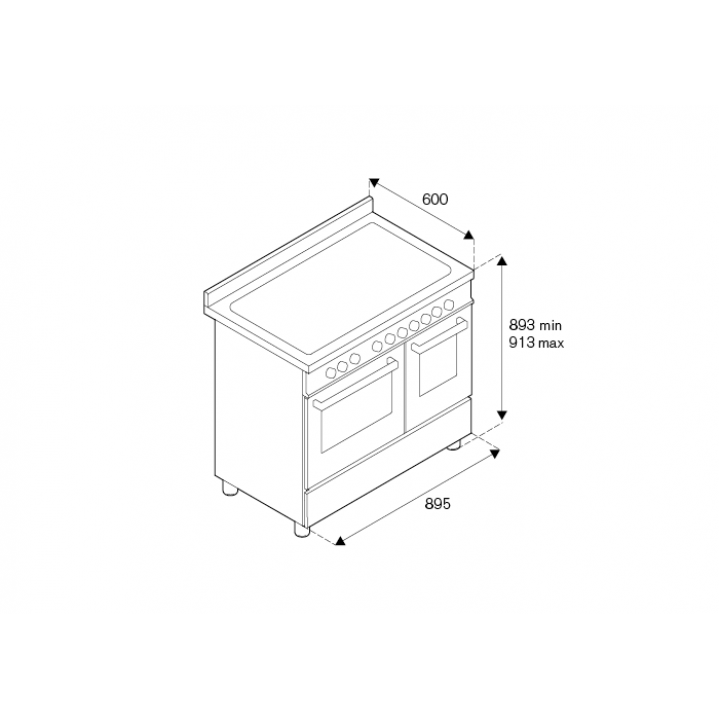 Варочный центр Bertazzoni HER95I2EXT