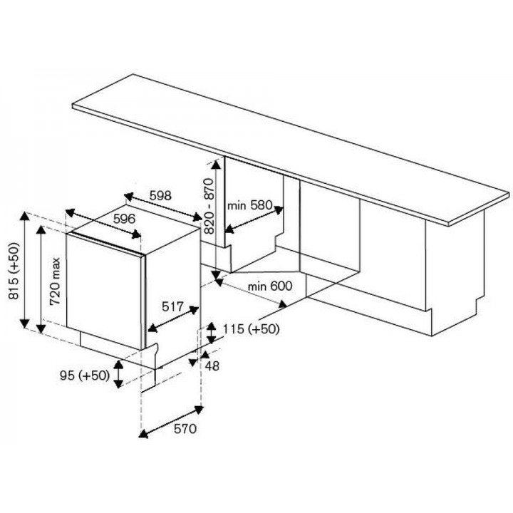 Встраиваемая посудомоечная машина Bertazzoni DW6083PRTS