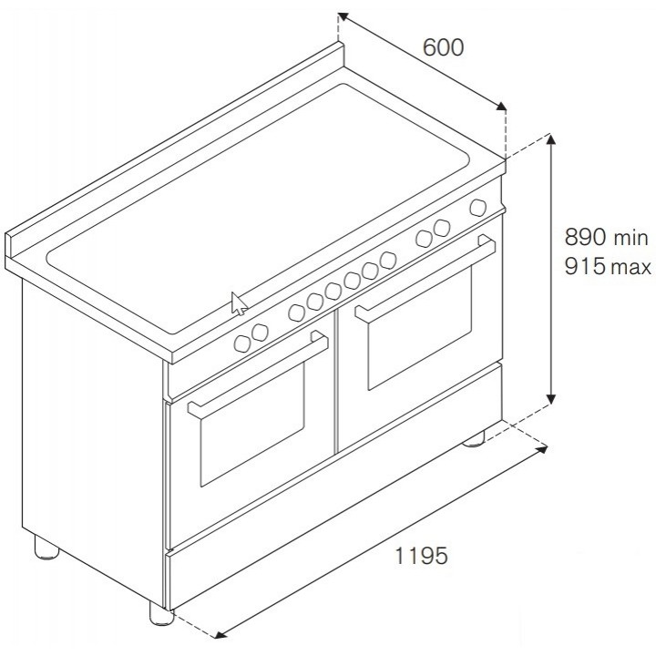Варочный центр Bertazzoni HER125I2EXT